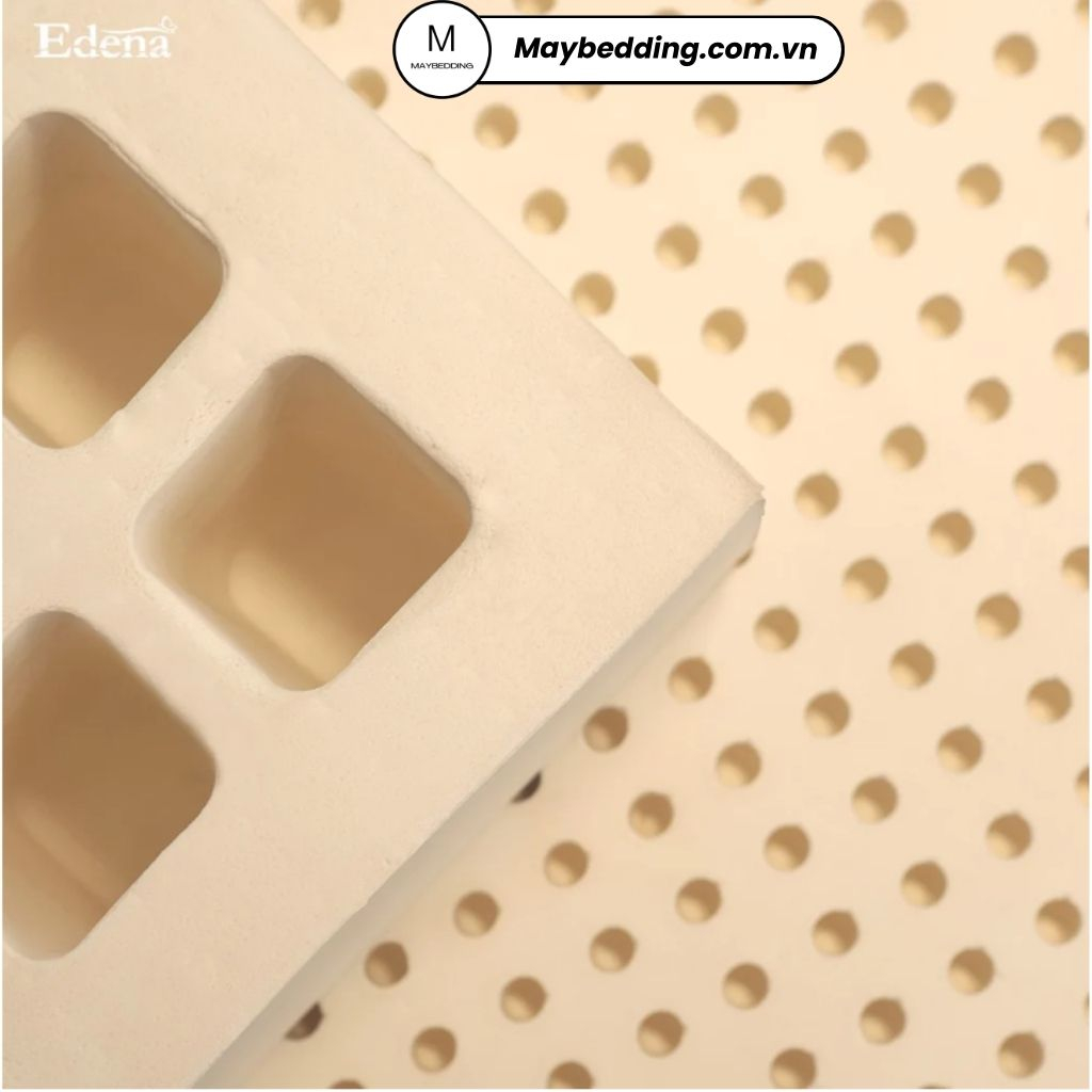 Nệm Cao Su Thiên Nhiên EDENA Ecolatex, Bảo Hành 10 Năm - Hàng Chính Hãng