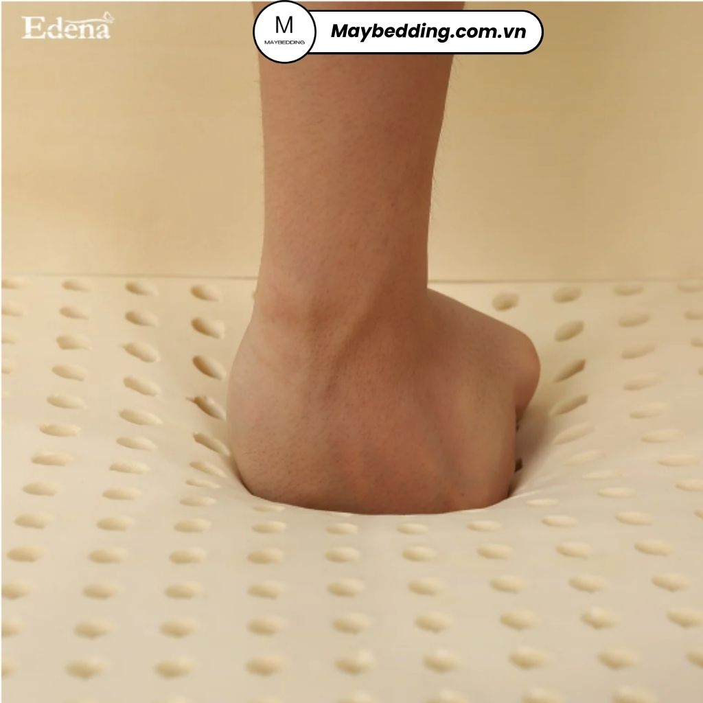 Nệm Cao Su Thiên Nhiên EDENA Ecolatex, Bảo Hành 10 Năm - Hàng Chính Hãng