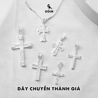 Mặt dây chuyền ODIN Thánh giá bạc s925 - Đính đá CZ - Tặng kèm set hộp ODIN x Khăn & Nước rửa bạc (KHÔNG KÈM DÂY)