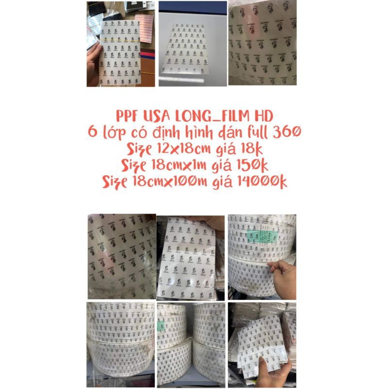 SALE! PPF USA LONG_FILM HD Full 360 Size 12x18cm.