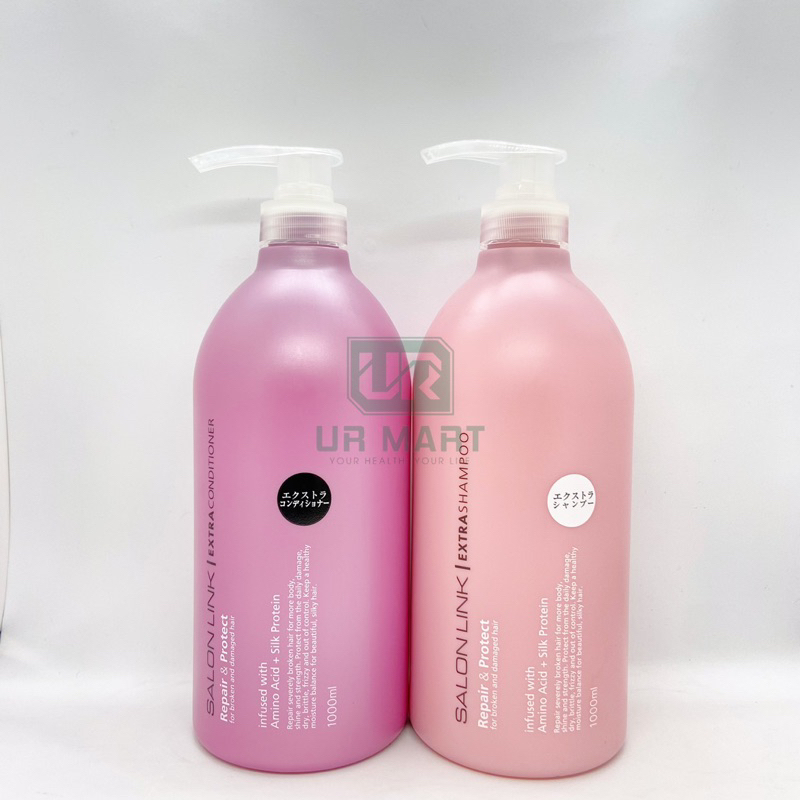 DẦU GỘI - DẦU XẢ KUMANO SALON LINK PHỤC HỒI CHO TÓC YẾU 1000ML NHẬT BẢN