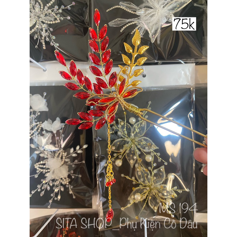 Trâm cài cổ trang cho cô dâu