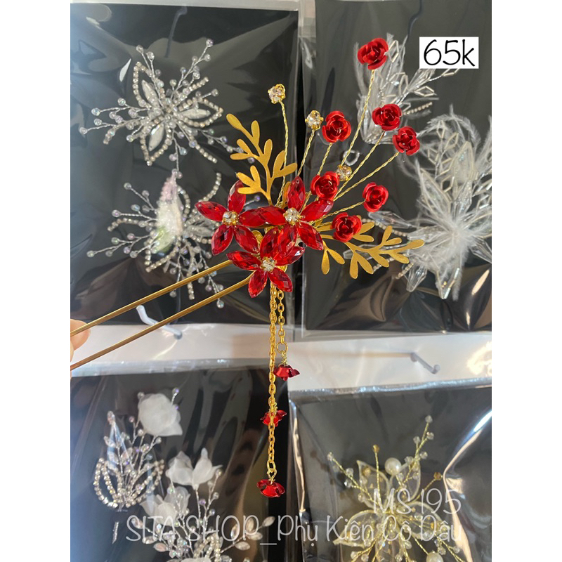 Trâm cài cổ trang cho cô dâu