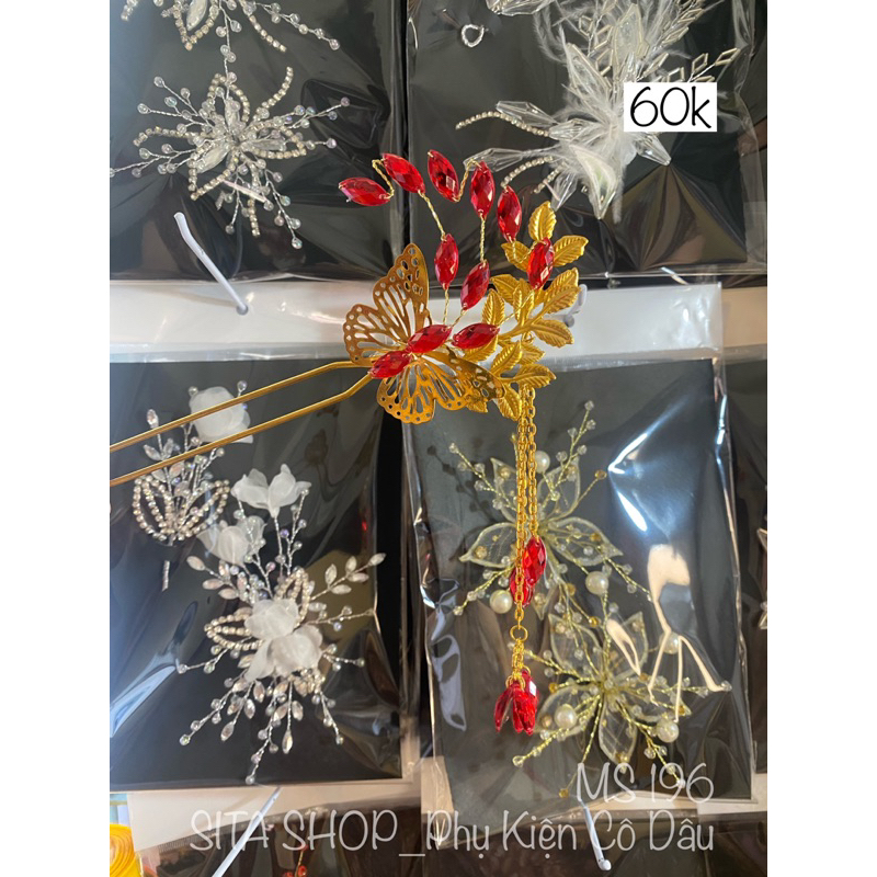 Trâm cài cổ trang cho cô dâu