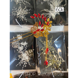 Trâm cài cổ trang cho cô dâu
