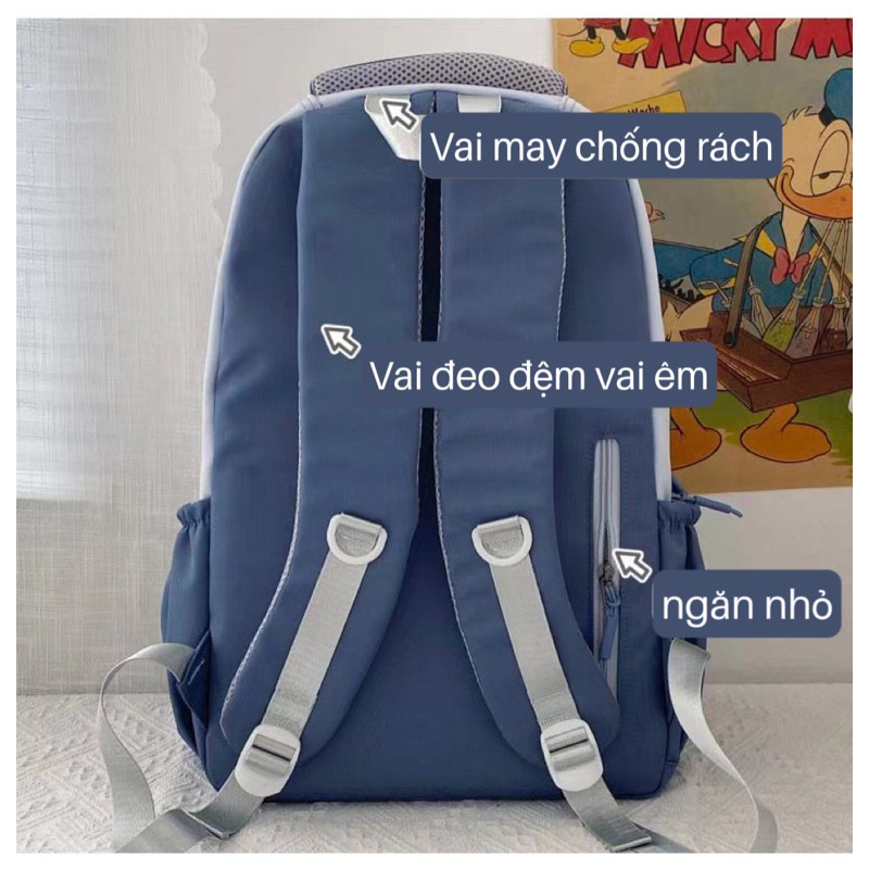 Balo Đi Học Kích Cỡ Lớn Chứa Laptop 15,6 Inch M054