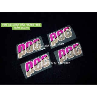 Tem sticker phản quang dán được vi trí