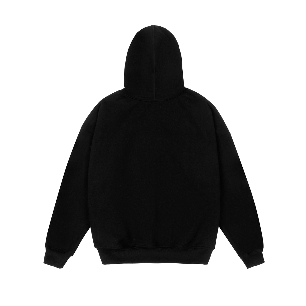 Hoodie oversize logo thêu nhung định lượng 500gsm