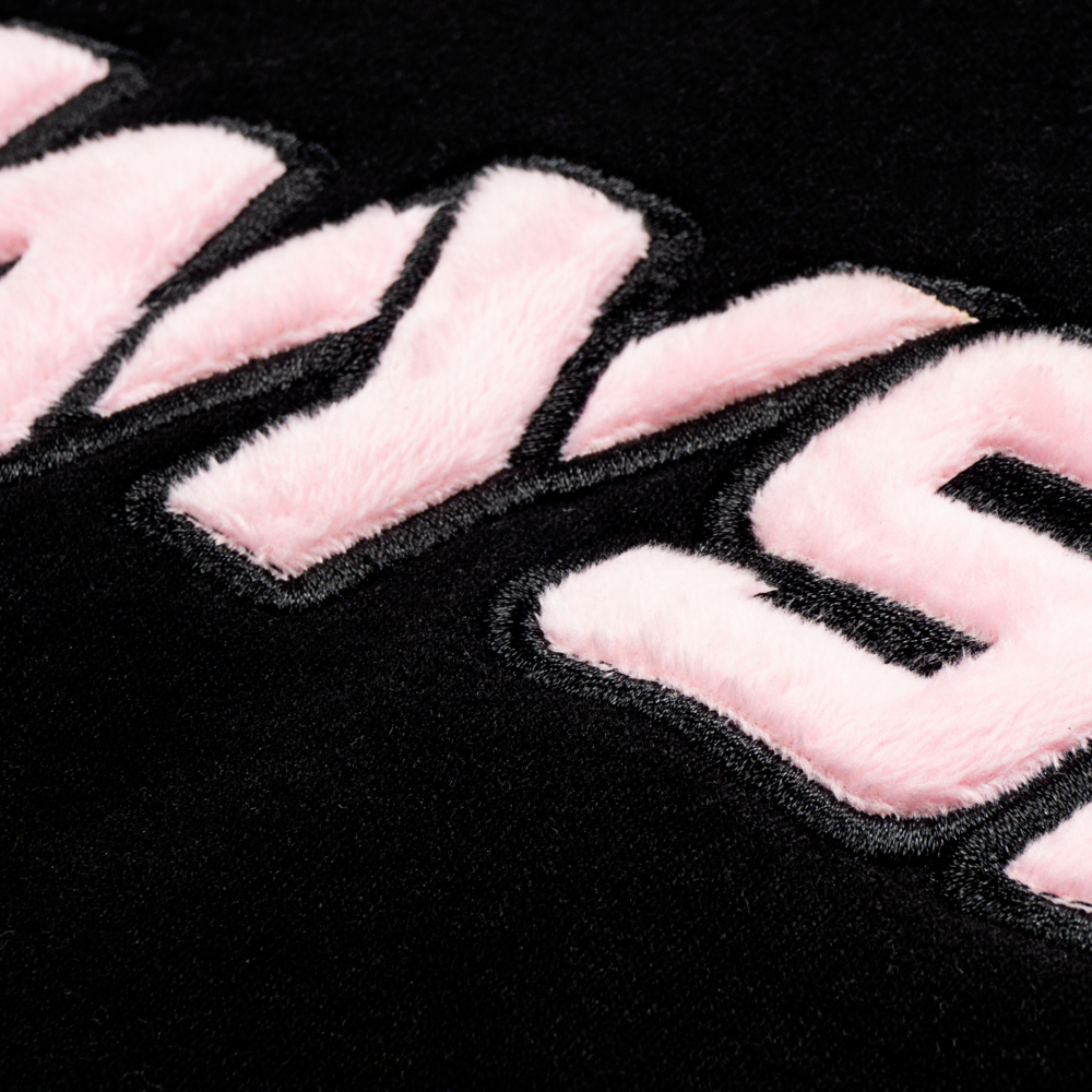 Hoodie oversize logo thêu nhung định lượng 500gsm