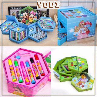 HỘP BÚT MÀU 46 CHI TIẾT 4 TẦNG CHO BÉ, BÚT CHÌ MÀU, HỘP BÚT MÀU CÓ HỌA TIẾT ĐÁNG YÊU, GIÚP BÉ PHÁT TRIỂN TƯ DUY TỐT.