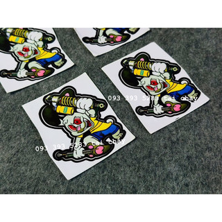 [1 MIẾNG ] TEM STICKER THỎ CẦM PHUỘC OHNLINS DÁN TRANG TRÍ XE