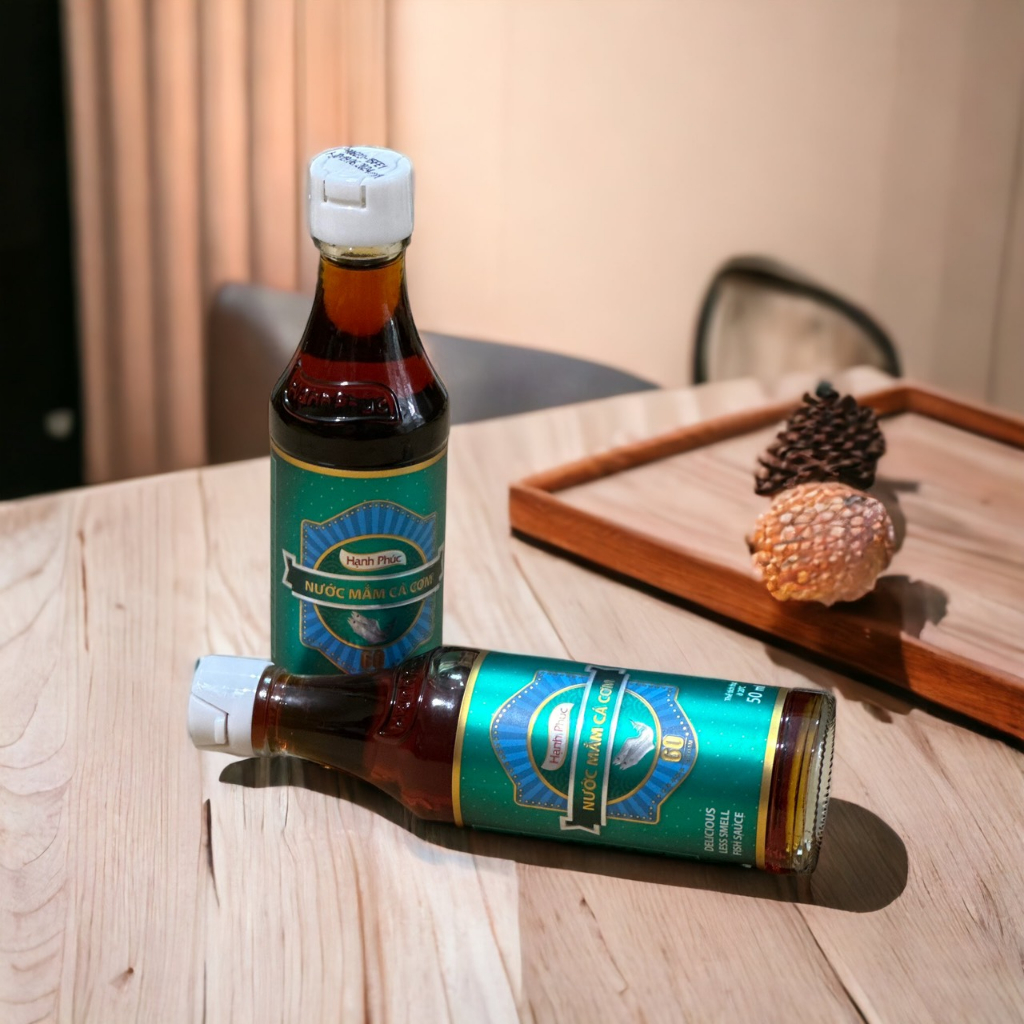(01 Chai)Nước mắm Hạnh Phúc 60 độ đạm chai 50ml - Nước mắm có nguồn gốc từ Phú Quốc