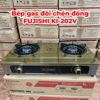 Bếp gas khung inox FUJISHI KI202V_ALO_PLUS - MÂM CHIA LỬA ĐỒNG NGUYÊN KHỐI LỚN - Tiết kiệm gas - BH chính hãng