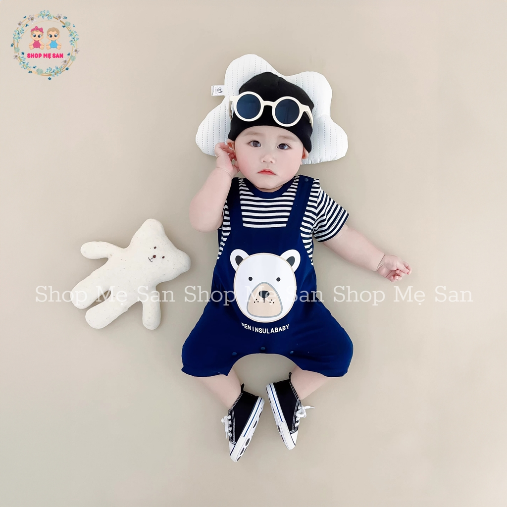 Bodysuit Cho Bé, Bodysuit Cho Bé Trai Chất Liệu Cotton Mềm Mịn Thoáng Mát Cùng Hoạ Tiết Gấu Dễ Thương