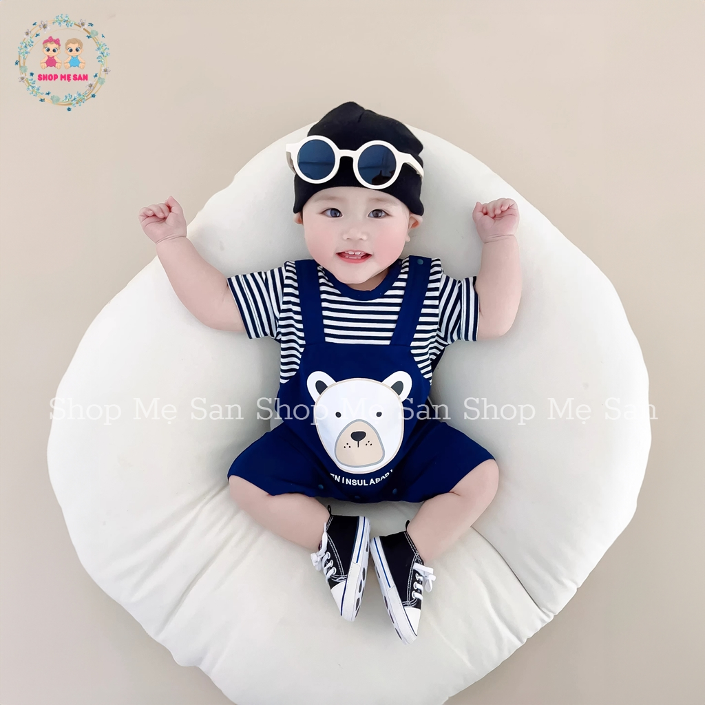 Bodysuit Cho Bé, Bodysuit Cho Bé Trai Chất Liệu Cotton Mềm Mịn Thoáng Mát Cùng Hoạ Tiết Gấu Dễ Thương