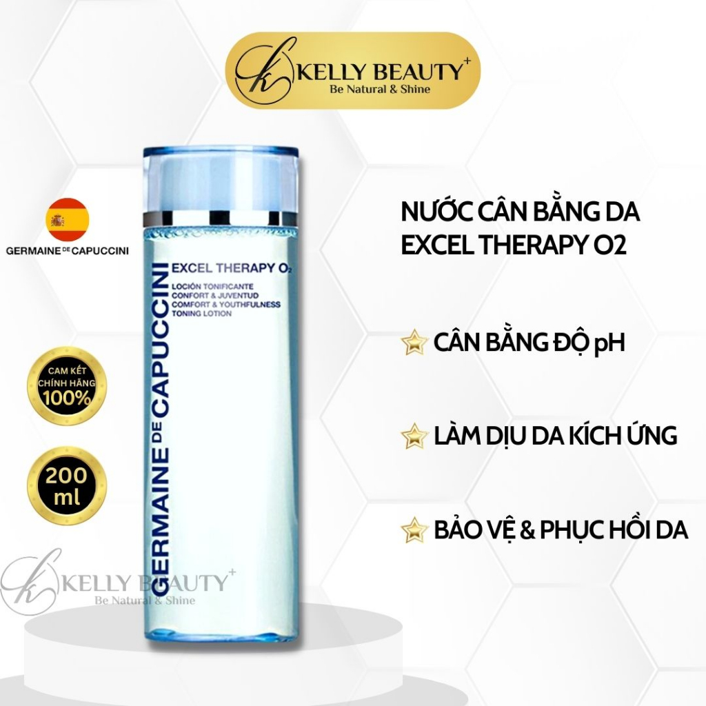 Lotion Oxy Cân Bằng Độ pH và Thanh Lọc Da Germaine ET O2 Comfort & Youthfulness Toning Lotion | Kelly Beauty