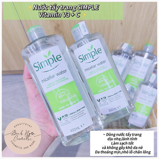 Nước tẩy trang Simple Micellar Cleansing Water 200ml