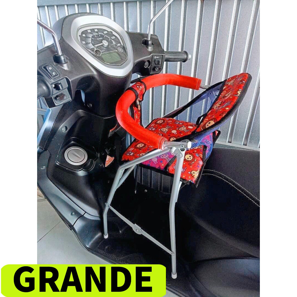 Ghế ngồi xe tay ga Grande , GHẾ GA XẾP SẮT SƠN TĨNH ĐIỆN GẤP GỌN