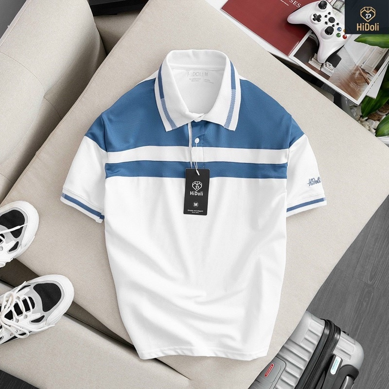 Áo Polo Nam Nữ Chất Cotton Cá Sấu Kẻ Ngang Cao Cấp, Áo Thun Nam Nữ Polo Có Cổ Ngắn Tay At07 - Kimboutiqe