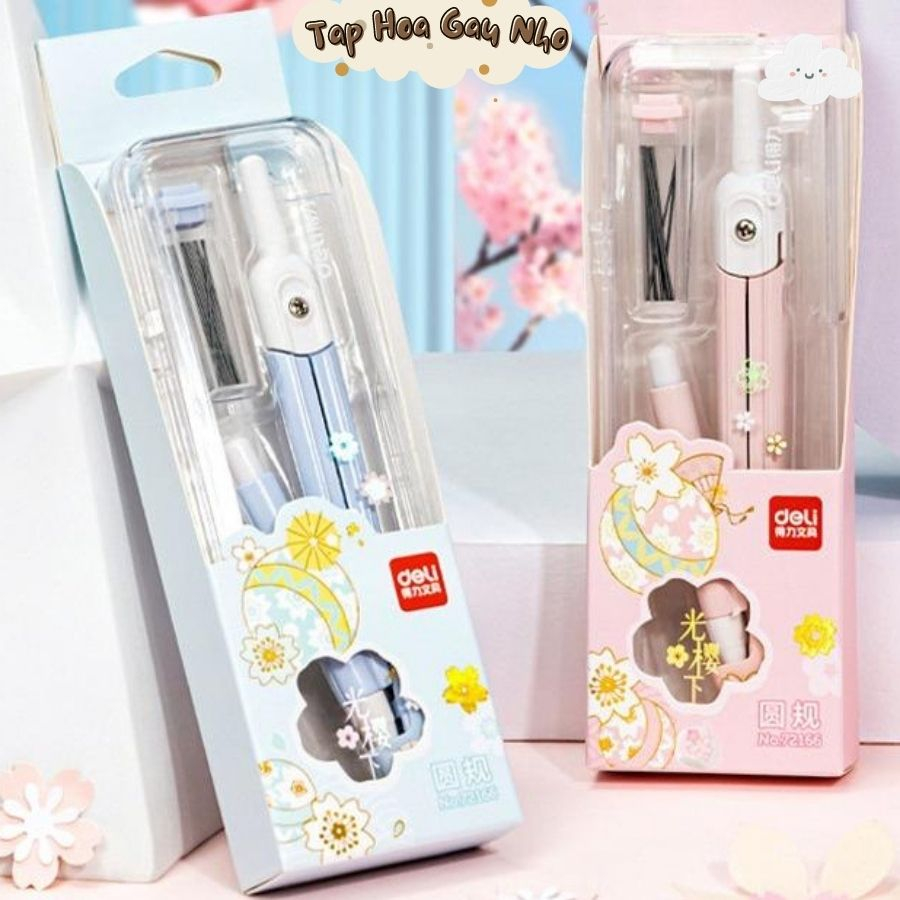 Bộ Compa HOA ANH ĐÀO DELI No.72166