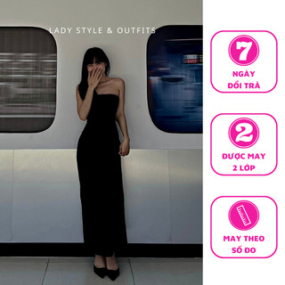 Đầm Ống Lưới Dáng Dài Được May 2 Lớp Dày Dặn LADY STYLE & OUTFITS