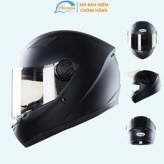 Mũ Bảo Hiểm Fullface Asia MT136 Đen Nhám - Kính Trà Chống Lóa -  Vòng Đầu 57-59cm - Hàng Chính Hãng - Bảo Hành 12 Tháng