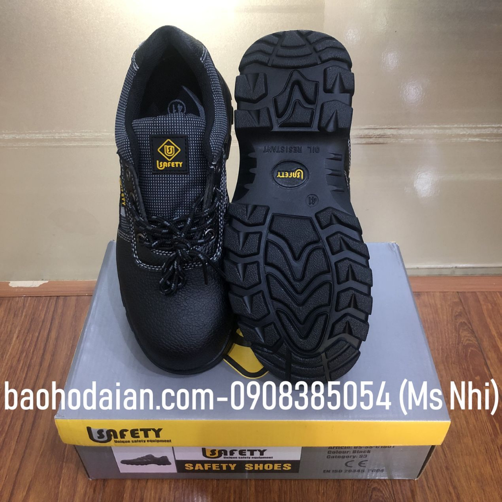 Giày bảo hộ lao động đế mũi thép Usafety Eco C1801