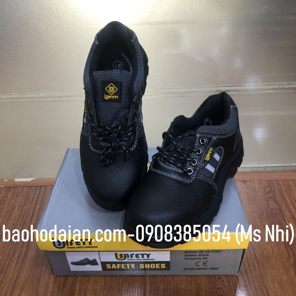 Giày bảo hộ lao động đế mũi thép Usafety Eco C1801