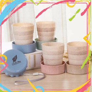 Ly cốc gấp gọn,ly uống nước nhựa lúa mạch