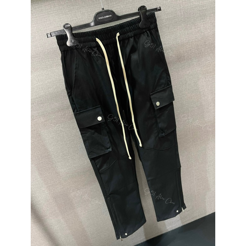 Quần Cargo pant ống trùm sneaker cúc bấm khoá zip
