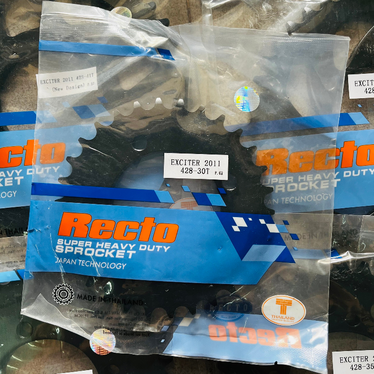 (Excietr 135 30T) Dĩa Recto chính hãng cho xe Exciter 135, YAZ125, YB125, Jupiter V - MX - R, Sirius R - RC,.. - 30 răng