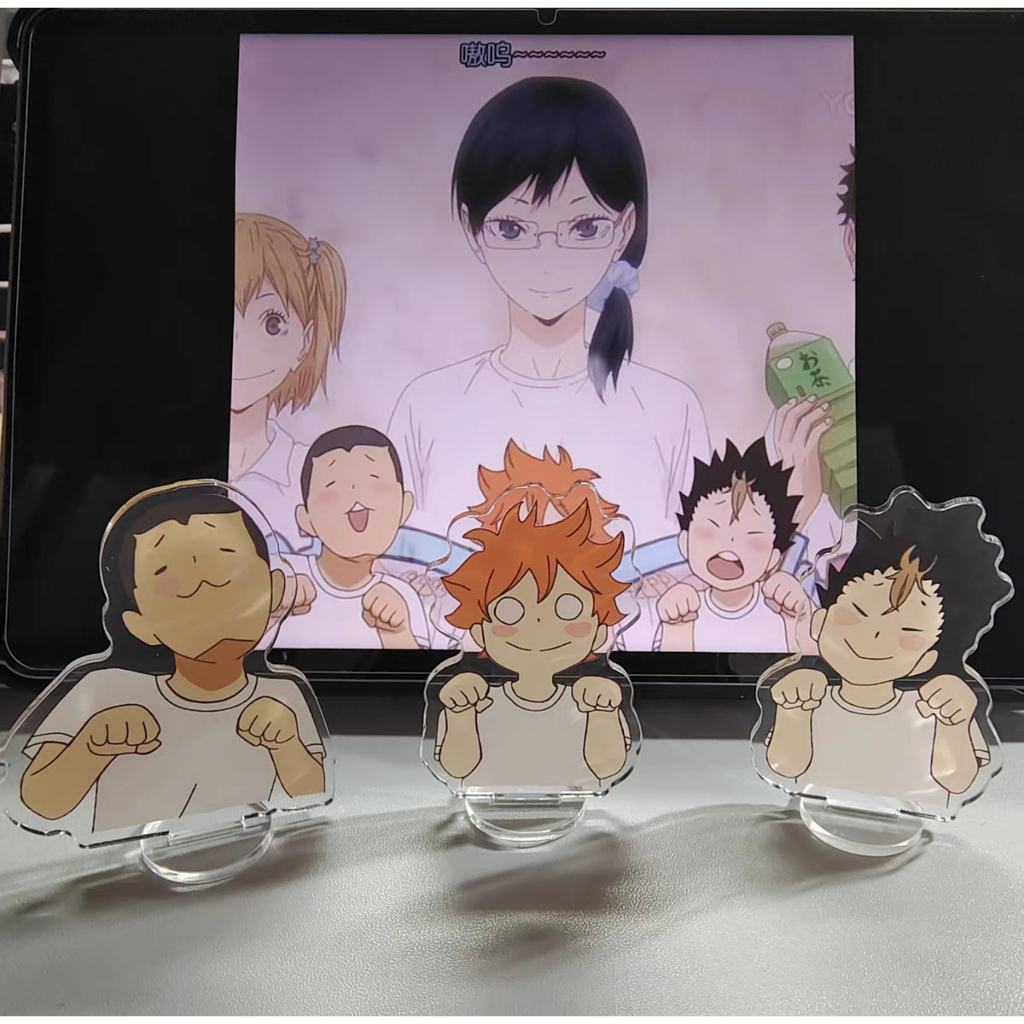 Standee lò xo lắc lư ANIME HAIKYUU Mô hình nhân vật Shoyo VUA BÓNG CHUYỀN gắn xe, trang trí để bàn vui nhộn Chibi cute,
