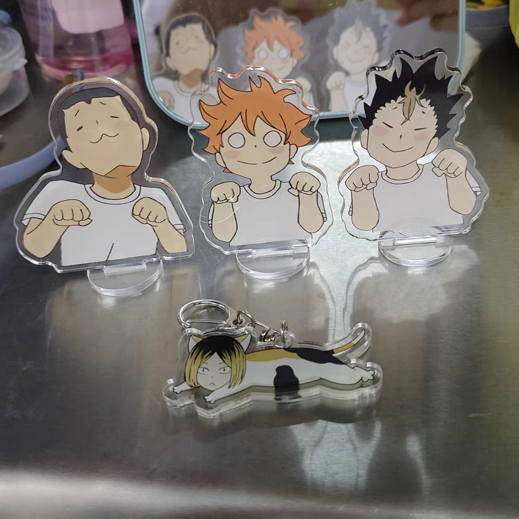 Standee lò xo lắc lư ANIME HAIKYUU Mô hình nhân vật Shoyo VUA BÓNG CHUYỀN gắn xe, trang trí để bàn vui nhộn Chibi cute,