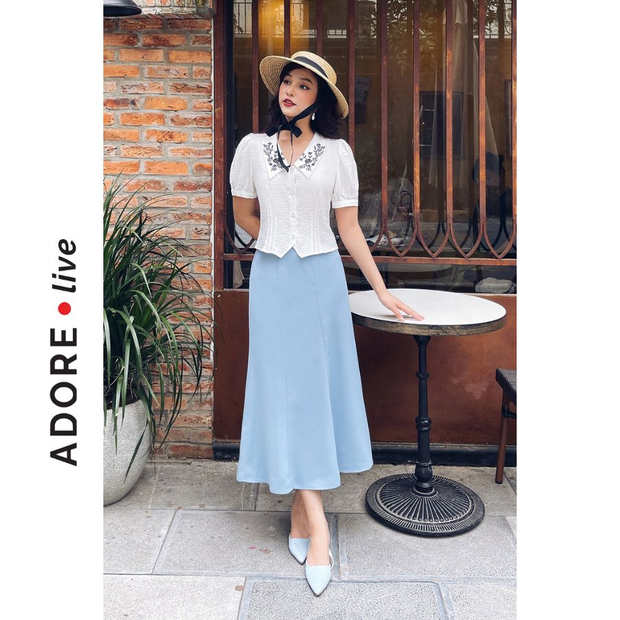 Chân váy Midi skirts casual style tuytsy roe gấu  323SK2030 ADORE DRESS