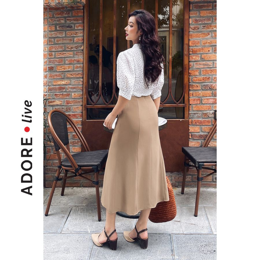 Chân váy Midi skirts casual style tuytsy roe gấu  323SK2030 ADORE DRESS