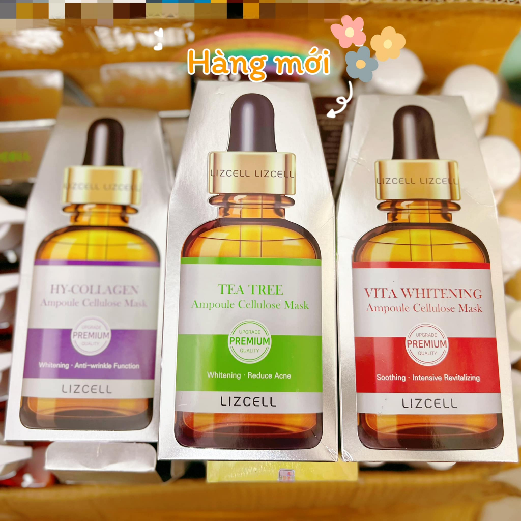 Mặt Nạ Lizcell Premium Ampoule Cellulose Mask 1 hộp 10 miếng