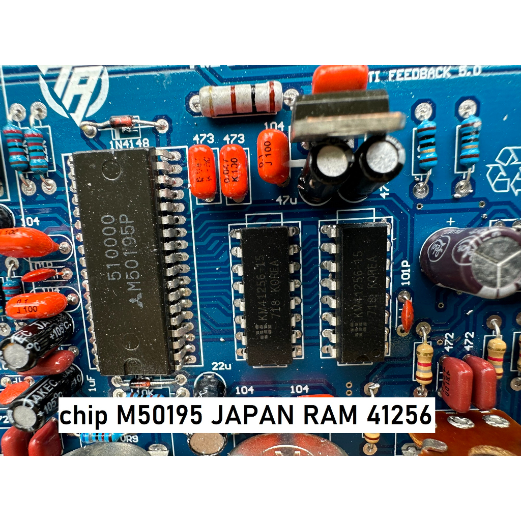 Mạch Pre Loa Kéo DUAL RAM CHIP M50195 V1.4.2