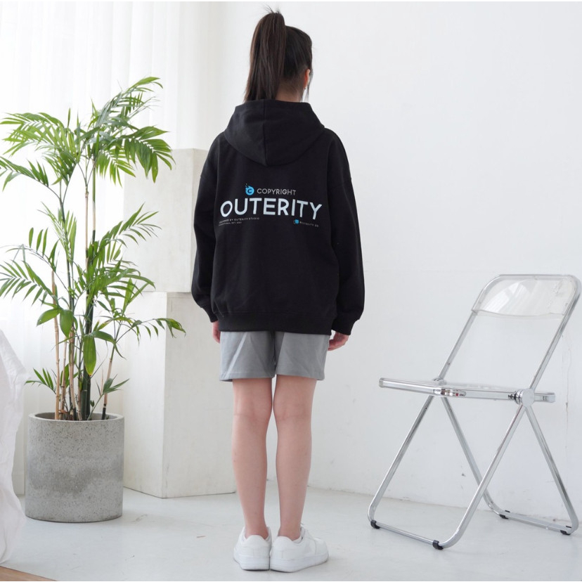 Áo Outerity Kids Hoodie Local Brand Black Color - Nỉ chân cua
