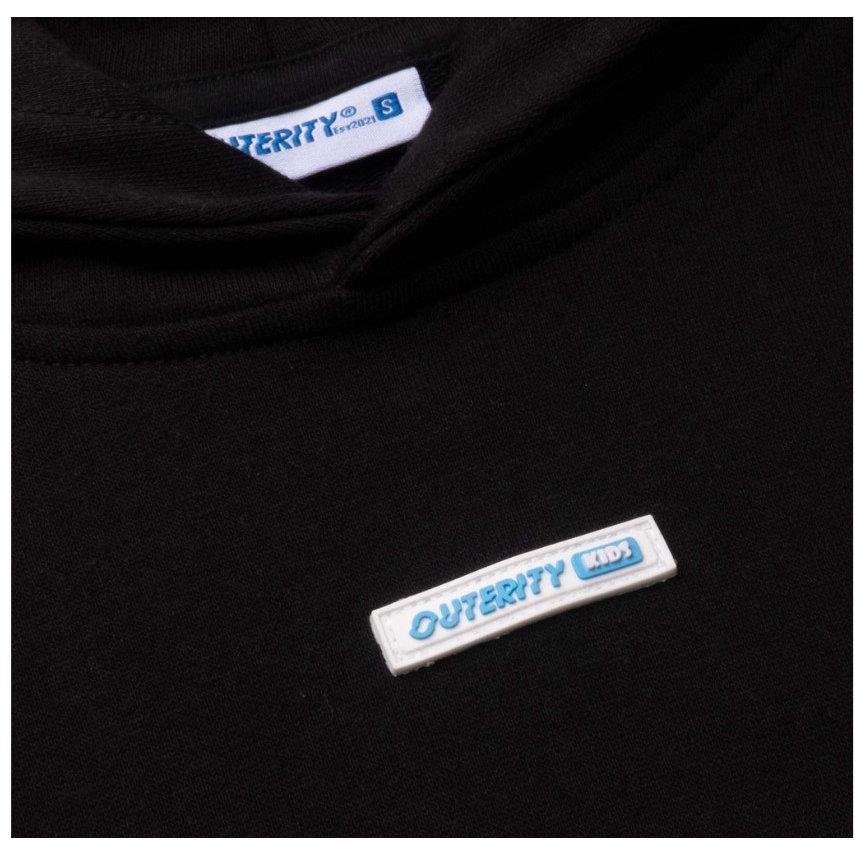 Áo Outerity Kids Hoodie Local Brand Black Color - Nỉ chân cua