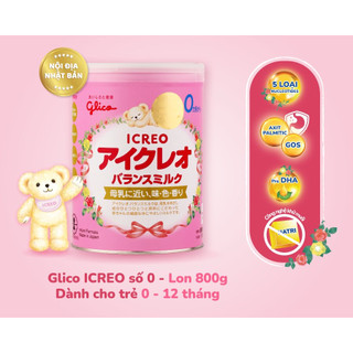 [Chính Hãng] Sữa bột Glico Icreo số 0 800g