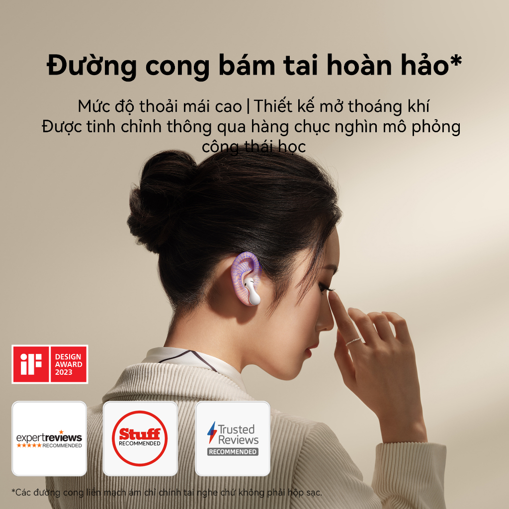 Tai Nghe Không Dây Huawei FreeBuds 5 | Đường cong bám tai hoàn hảo| Punchy Bass |ANC 3.0