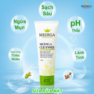 Sữa Rửa Mặt Mediga Thảo Dược Dưỡng Trắng, Sạch sâu