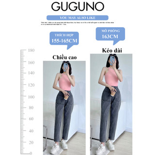 Quần jeans nữ baggy GUGUNO
