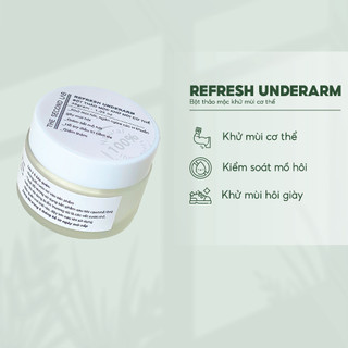 Bột thảo mộc khử mùi cơ thể - refresh underarm