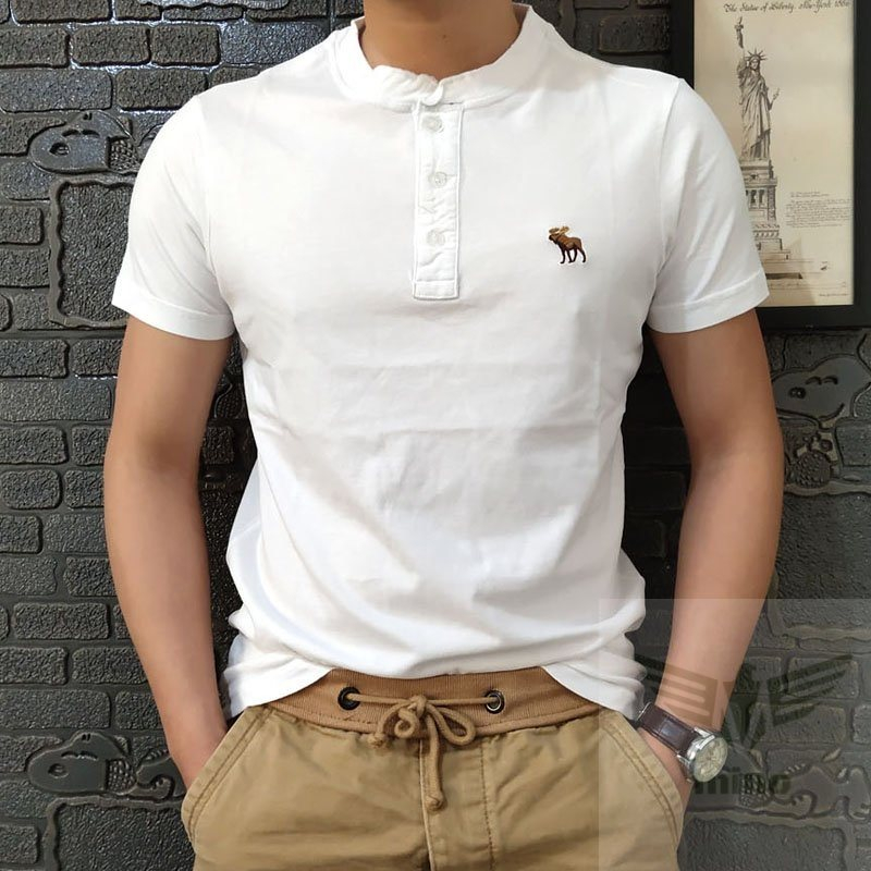 Áo thun nam abercrombie cổ trụ