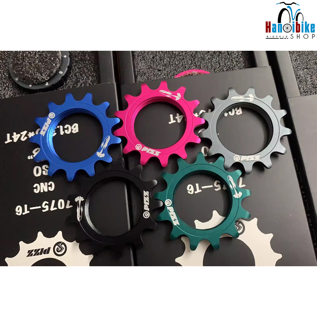 Nhông líp 1 tầng PIZZ kèm khoá líp sử dụng cho xe đạp Fixed Gear