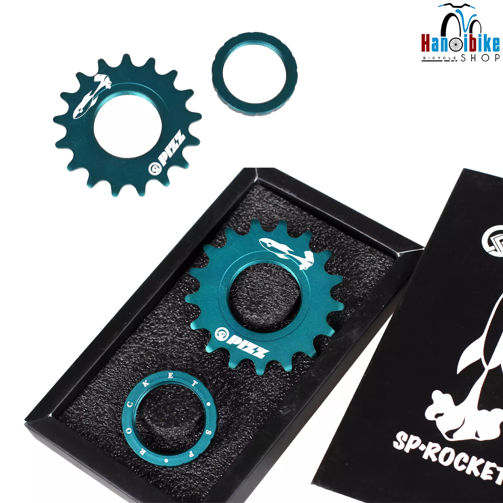 Nhông líp 1 tầng PIZZ kèm khoá líp sử dụng cho xe đạp Fixed Gear