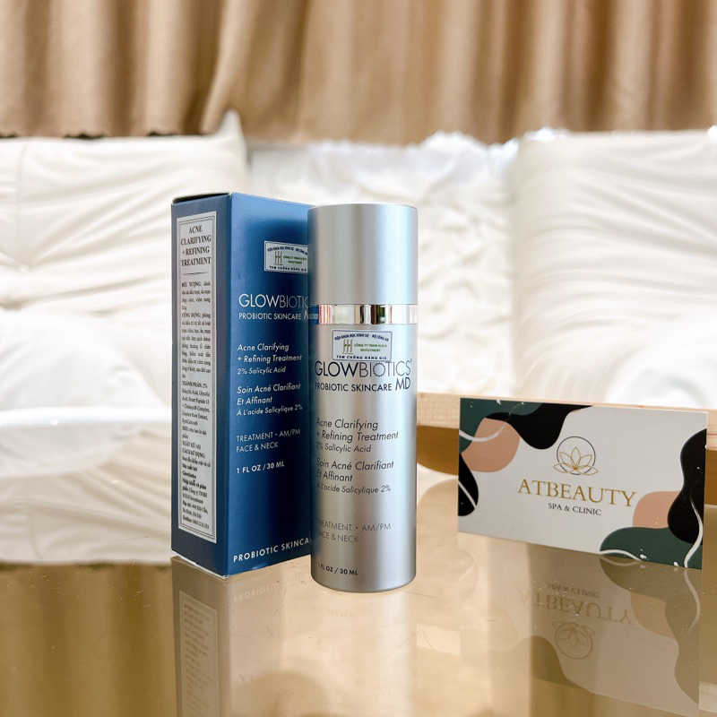 Tinh chất giảm mụn Glowbiotics acne clarifying + refining treatment 30ml