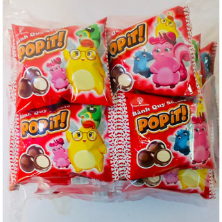 1 bịch lớn 20 bánh quy phủ Socola Popit Phạm Nguyên, Bánh Bi, Bánh Quy Socola Popit Phạm Nguyên