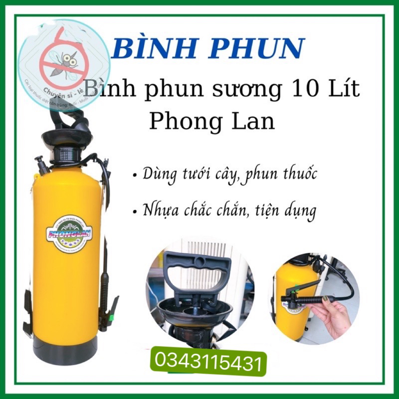 Bình phun 10 L Phong Lan, sử dụng phun diệt muỗi